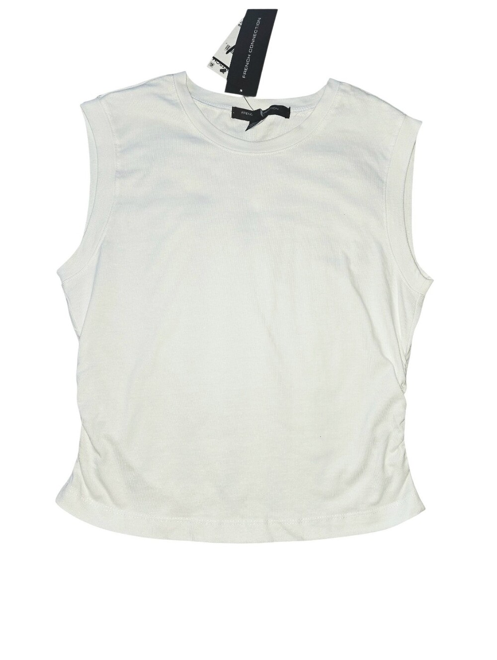 French Connection Ruched Muscle T-Shirt - Picture 2 of 9